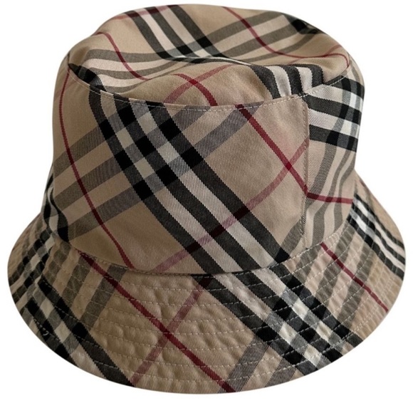 Classic Burberry Novacheck Reversible Bucket Hat Vintage - Picture 1 of 3